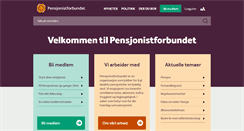 Desktop Screenshot of pensjonistforbundet.no